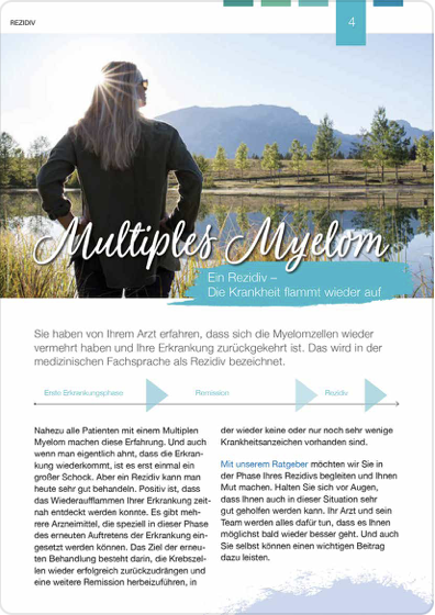 Patientenbroschüre Multiples Myelom 4 von 5 - Das Rezidiv